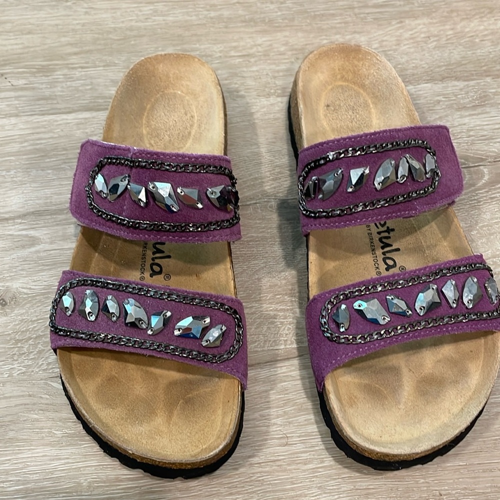 Betula by Birkenstock purple sandals